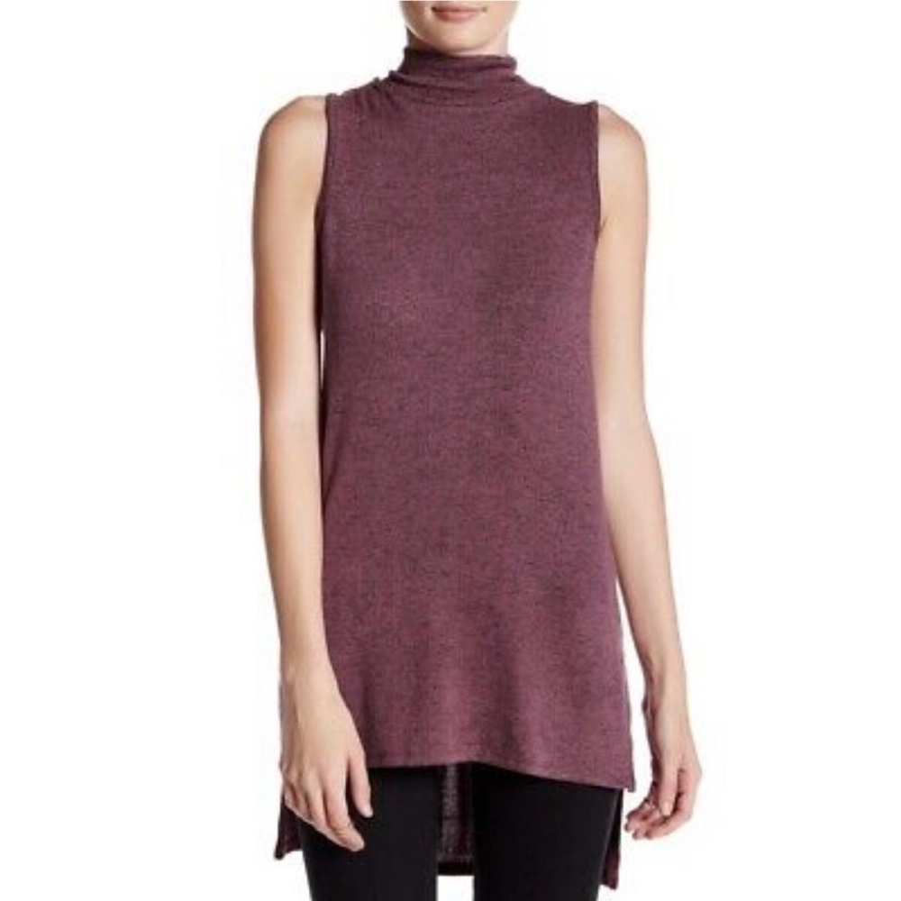 Olivia Sky Sleeveless Mock Neck Cozy Top
